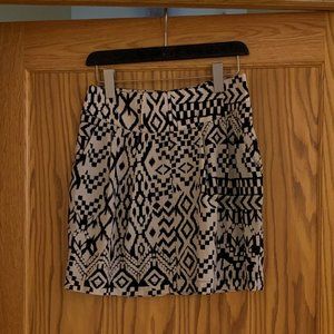 Sparkle & Fade geometric patterned skirt